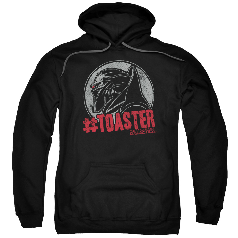 BSG243-AFTH-4 BSG & No. Toaster Adult Pull-Over Hoodie, Black - Extra Large