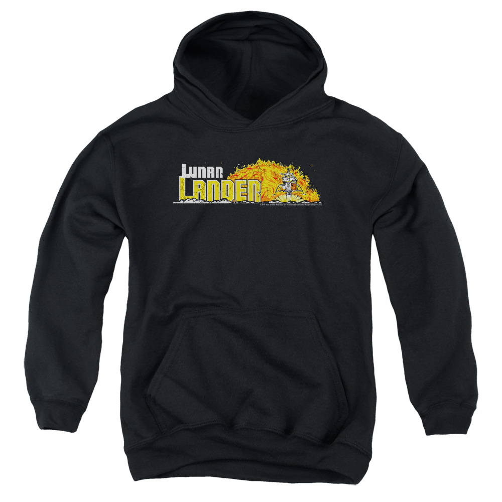 ATRI132-YFTH-2 Atari & Lunar Marquee Youth Cotton Pull-Over Hoodie, Black - Medium