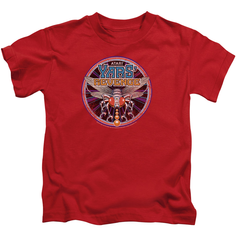 Atari & Yars Revenge Patch Short Sleeve Cotton Juvenile 18-1 T-Shirt, Red - Large - 7