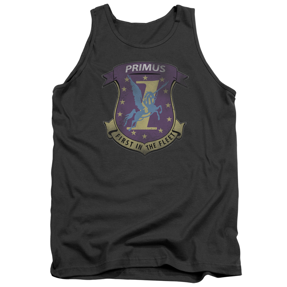 BSG & Primas Badge Adult Cotton Tank Top, Charcoal - Medium
