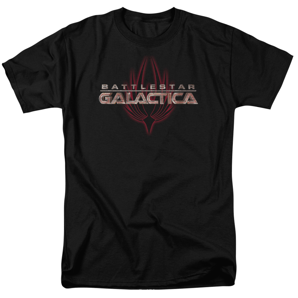 BSG121-AT-7 BSG & Logo with Phoenix Short Sleeve Cotton Adult Regular Fit 18-1 T-Shirt, Black - 4X