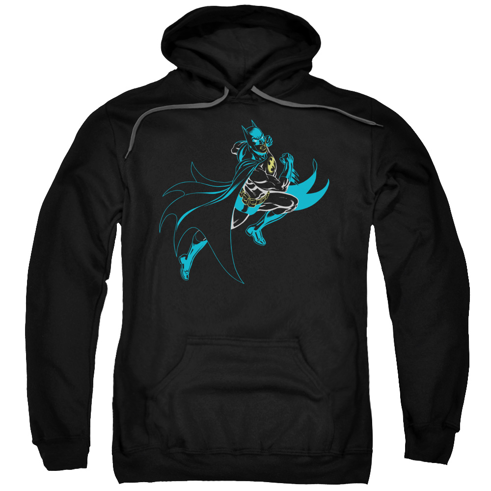 Batman & Neon Batman Adult Pull-Over Hoodie, Black - 5X