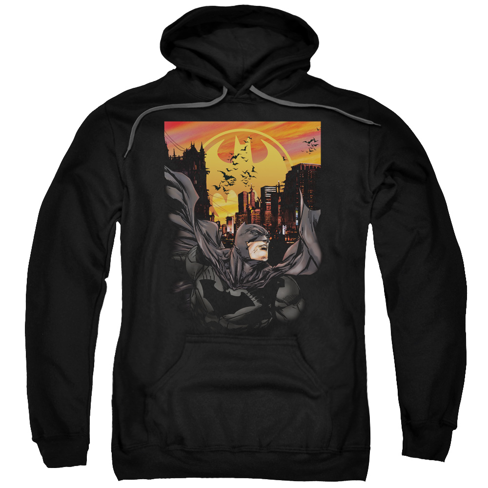 Batman & Always on Call Adult Pull-Over Hoodie, Black - 4X