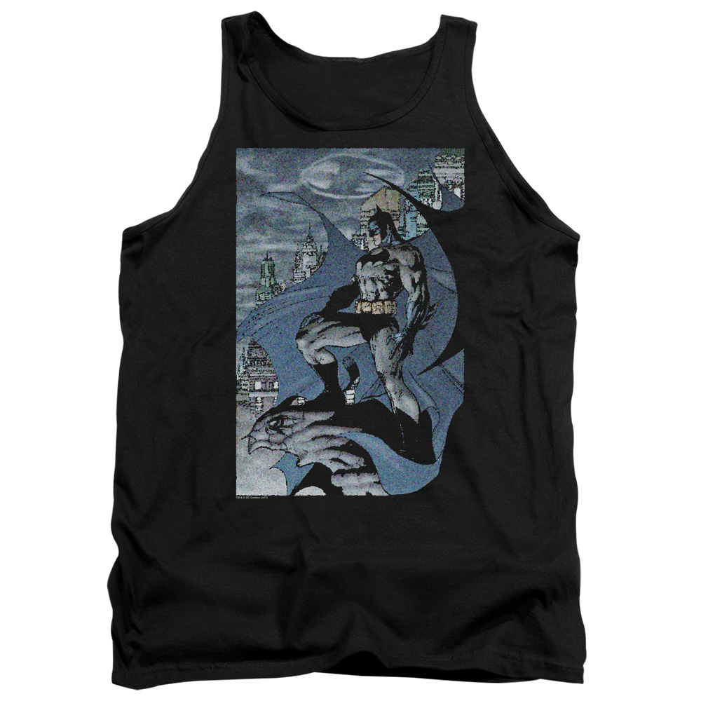 Batman & Seurbat Adult Cotton Tank Top, Black - Medium