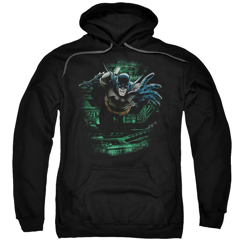 Batman & Surprise Adult Pull-Over Hoodie, Black - 5X