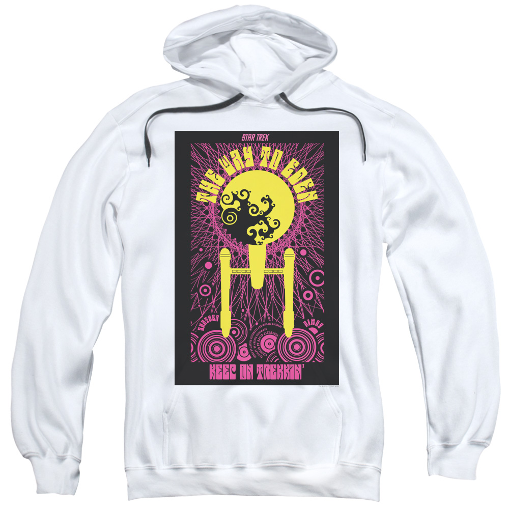 CBS2012-AFTH-4 Star Trek & Tos Episode 75 Adult Pull-Over Hoodie, White - Extra Large