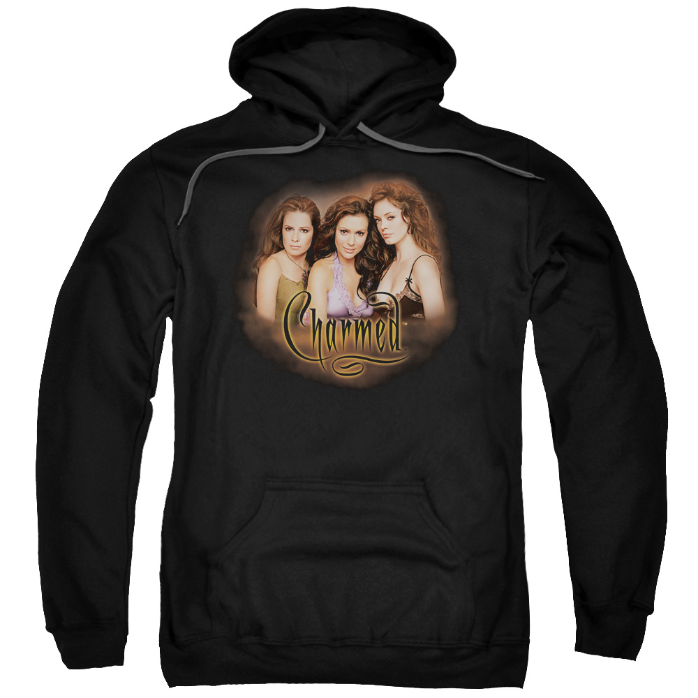 CBS1021-AFTH-7 Charmed & Smokin Adult Pull-Over Hoodie, Black - 4X -  Trevco