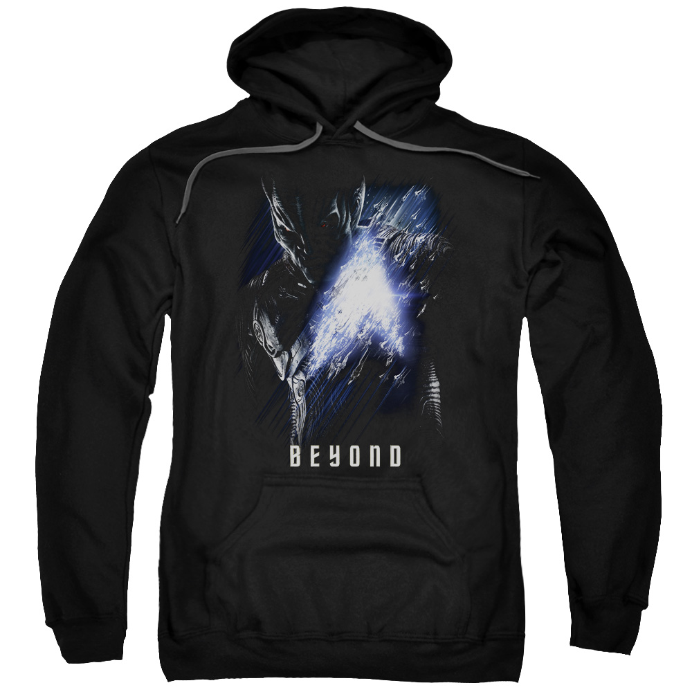 CBS1810-AFTH-7 Star Trek Beyond & Krall Poster Adult Pull-Over Hoodie, Black - 4X -  Trevco