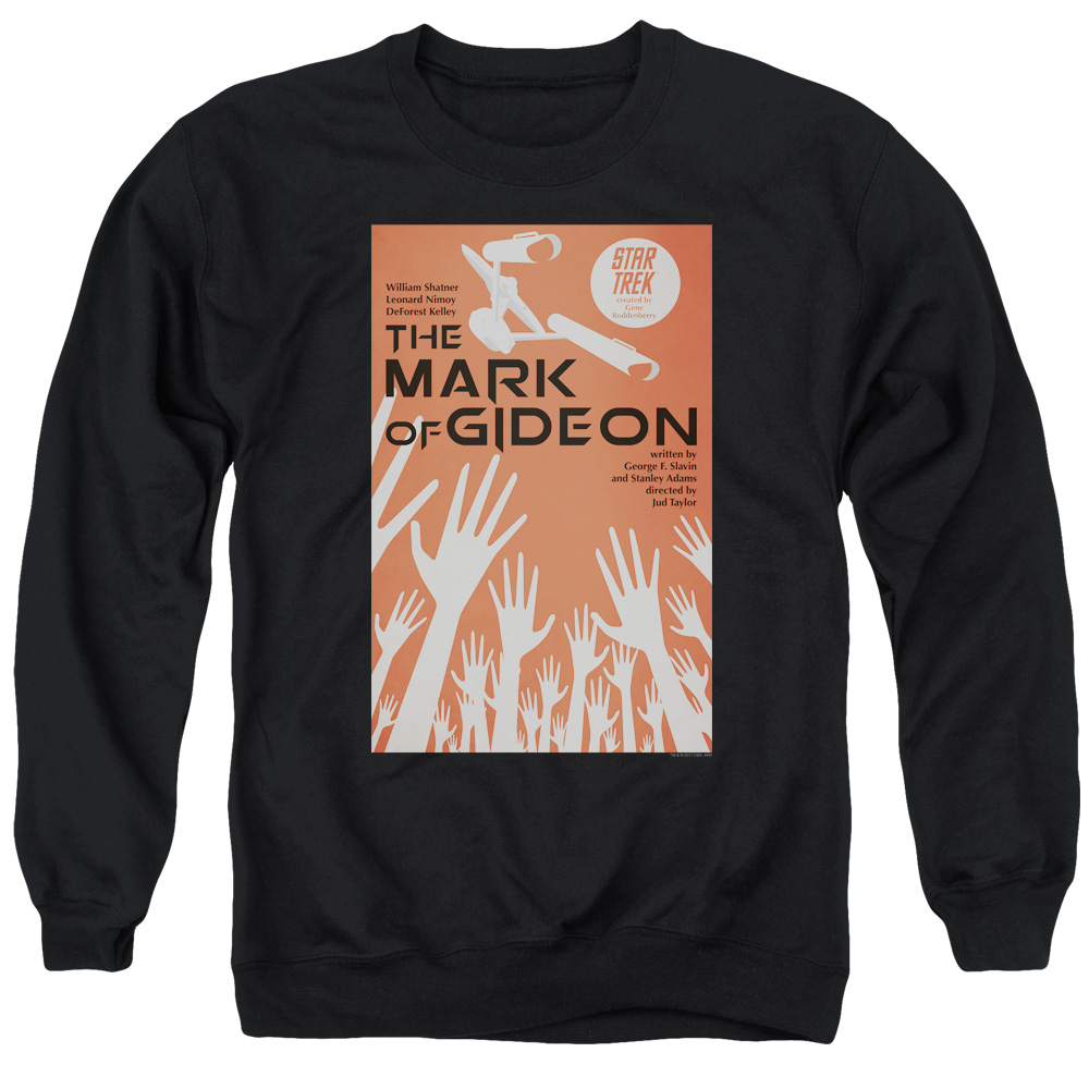 Star Trek & Tos Episode 71 Long Sleeve Adult Crewneck Sweatshirt, Black - Large
