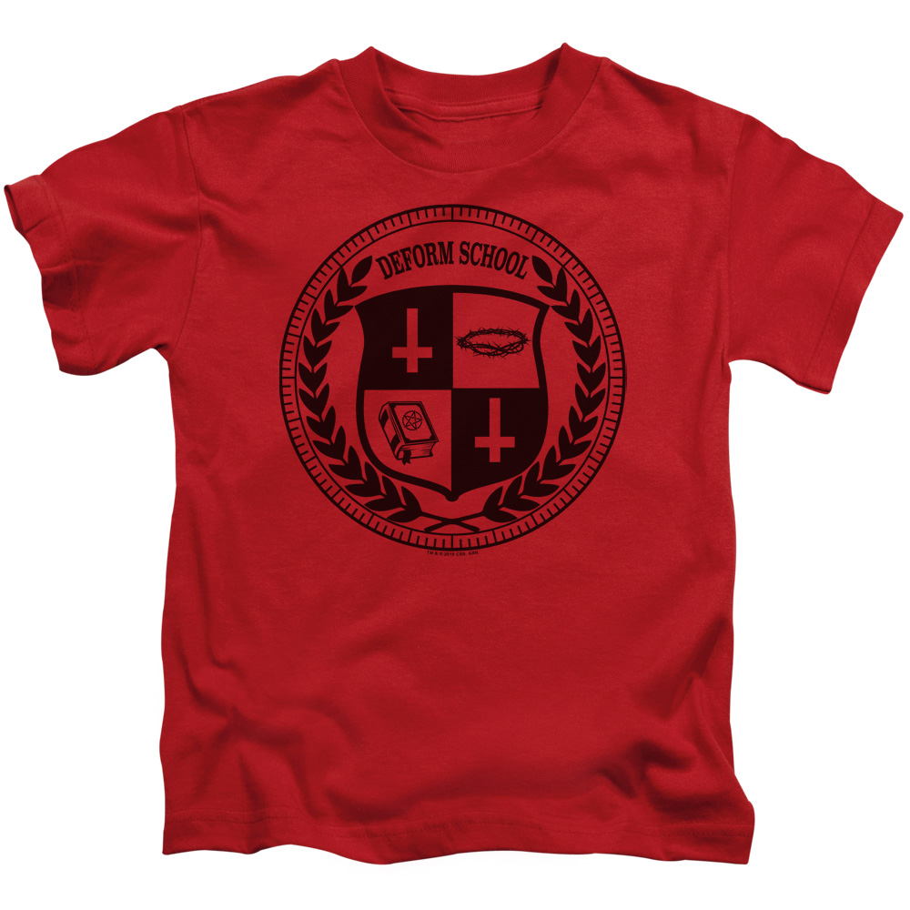Hell Fest & Deform School Short Sleeve Cotton Juvenile 18-1 T-Shirt, Red - Medium - 5-6