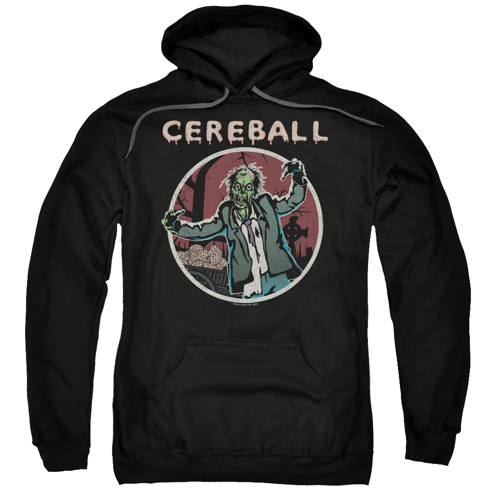 CBS2517-AFTH-1 Hell Fest & Cereball Adult Pull-Over Hoodie, Black - Small