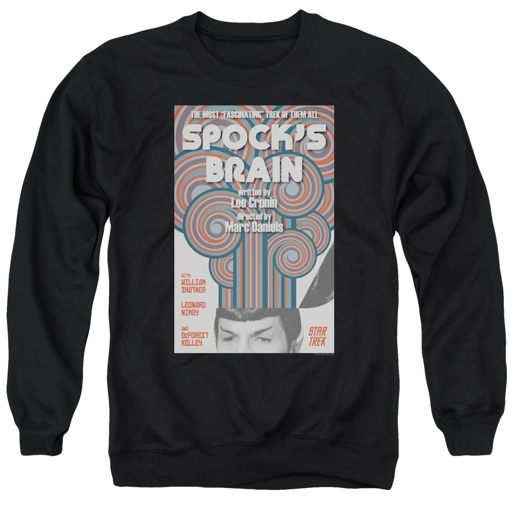 Star Trek & Tos Episode 56 Long Sleeve Adult Crewneck Sweatshirt, Black - Large