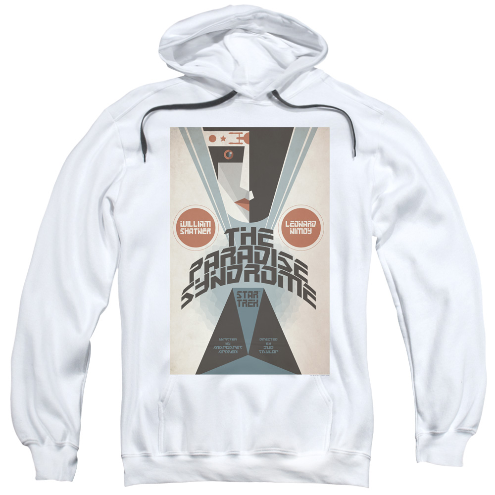 CBS1995-AFTH-2 Star Trek & Tos Episode 58 Adult Pull-Over Hoodie, White - Medium