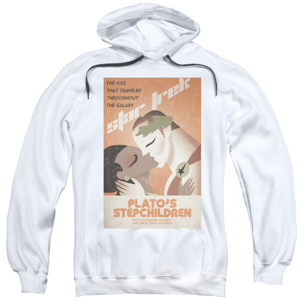 CBS2002-AFTH-2 Star Trek & Tos Episode 65 Adult Pull-Over Hoodie, White - Medium