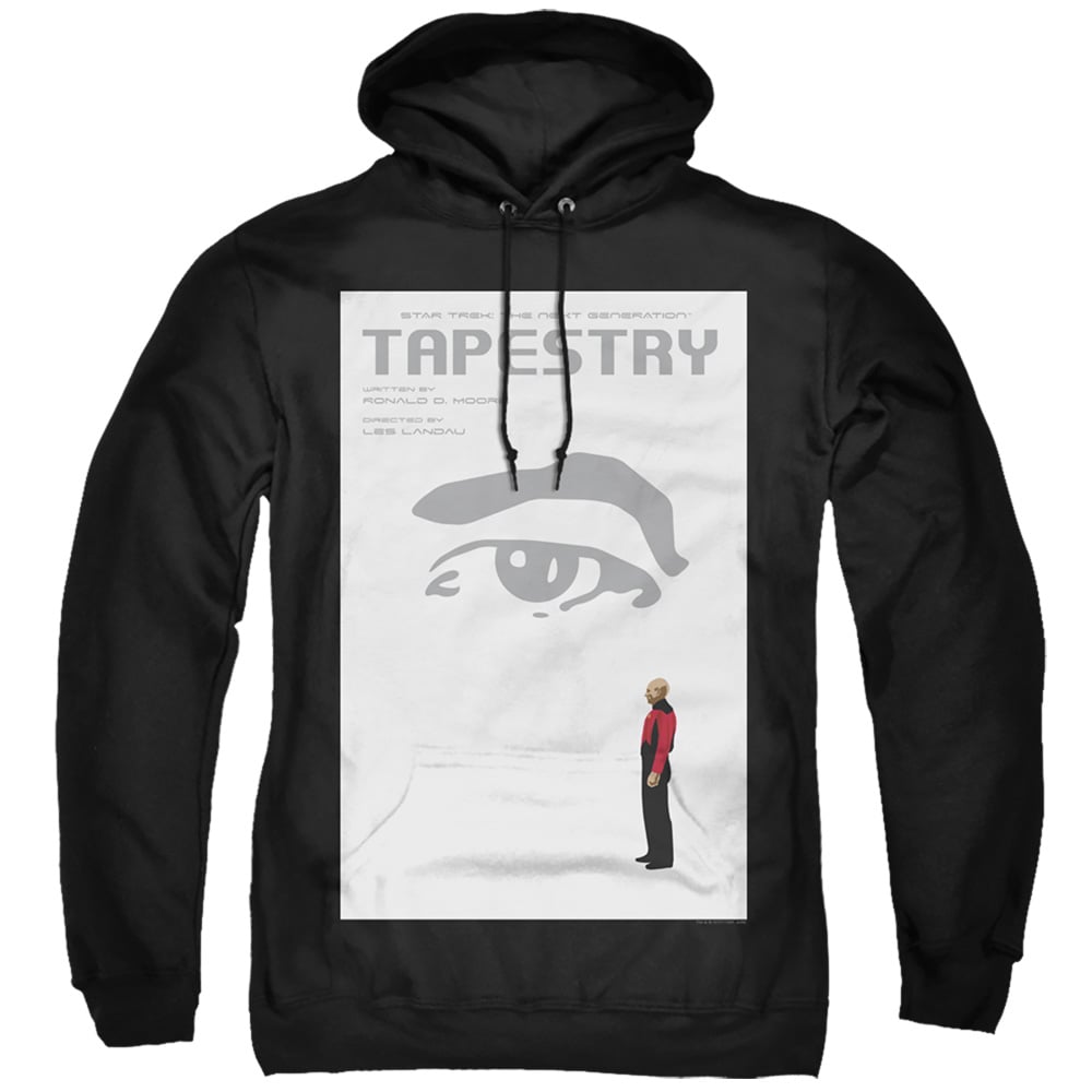 CBS2156B-AFTH-7 Star Trek & TNG Season 6 Episode 15 Adult Pull-Over Hoodie, Black - 4X -  Trevco