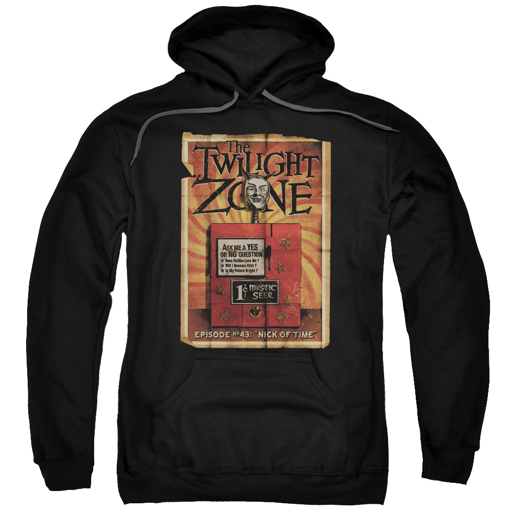 CBS1243-AFTH-8 Twilight Zone & Seer Adult Pull-Over Hoodie, Black - 5X