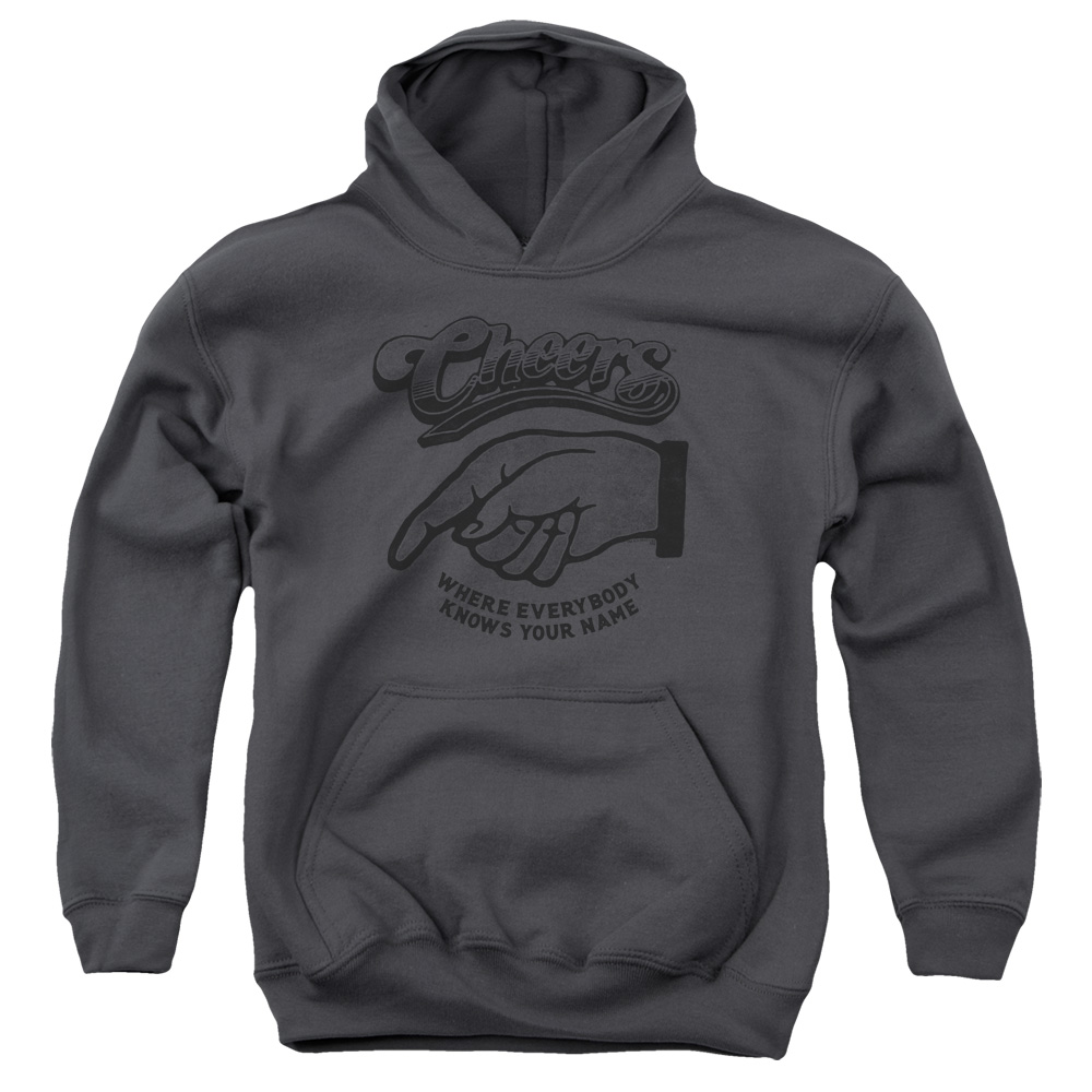 Cheers & The Standard Youth Cotton Pull-Over Hoodie, Charcoal - Medium