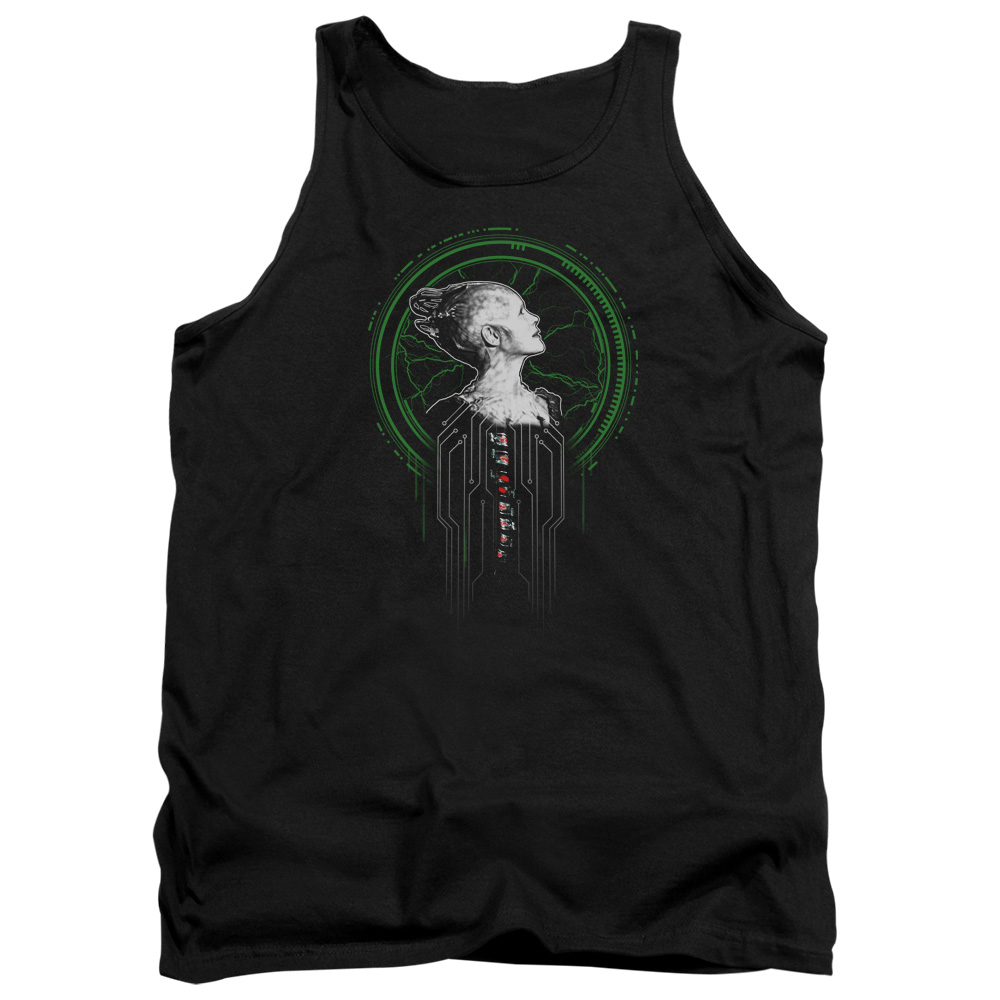Star Trek & Borg Queen Adult Cotton Tank Top, Black - Medium