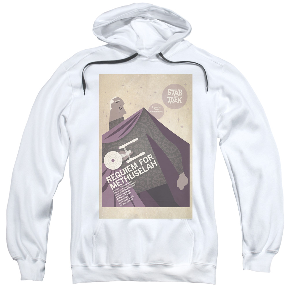 CBS2011-AFTH-2 Star Trek & Tos Episode 74 Adult Pull-Over Hoodie, White - Medium