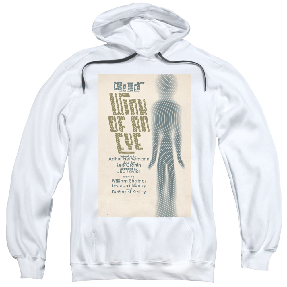 CBS2003-AFTH-2 Star Trek & Tos Episode 66 Adult Pull-Over Hoodie, White - Medium