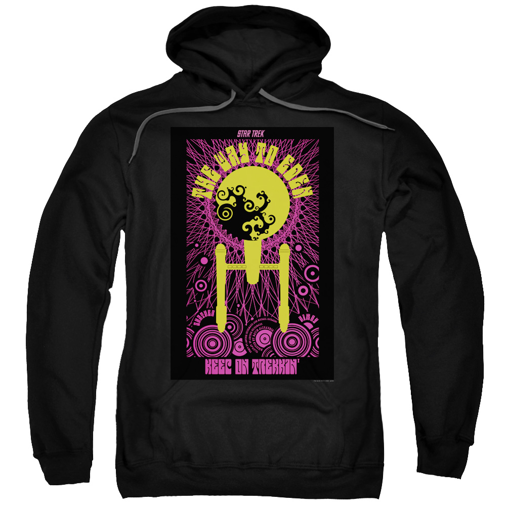 CBS2012B-AFTH-2 Star Trek & Tos Episode 75 Adult Pull-Over Hoodie, Black - Medium