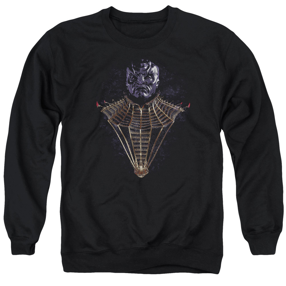 Star Trek Discovery & Tkuvma Long Sleeve Adult Crewneck Sweatshirt, Black - Small