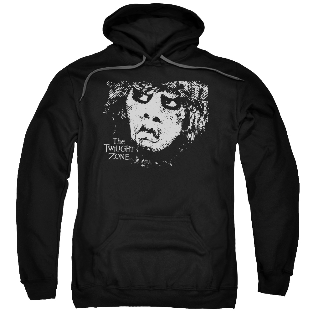 CBS2331-AFTH-4 Twilight Zone & Winger Adult Pull-Over Hoodie, Black - Extra Large