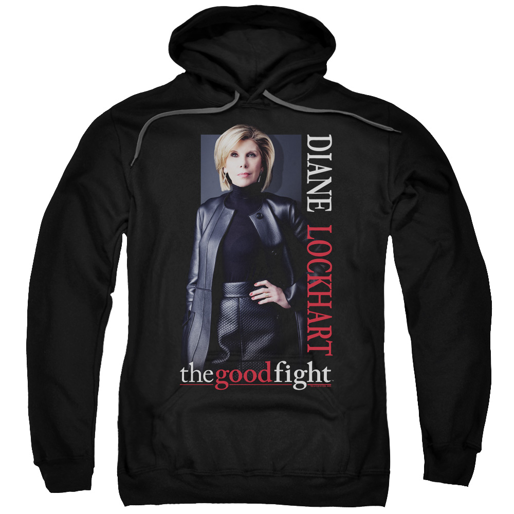 CBS2518-AFTH-2 The Good Fight & Diane Adult Pull-Over Hoodie, Black - Medium
