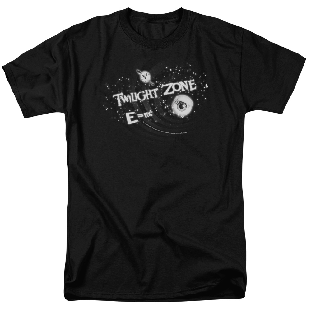 CBS106-AT-9 Twilight Zone & Another Dimension Short Sleeve Cotton Adult Regular Fit 18-1 T-Shirt, Black - 6X