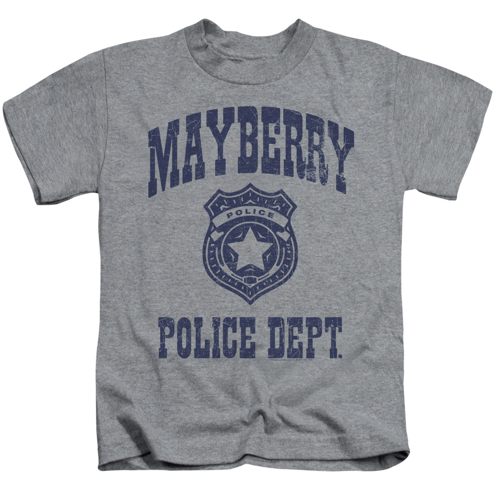 CBS2199-KT-3 Andy Griffith Show & Mayberry Police Juvenile 18-1 Short Sleeve T-Shirt, Athletic Heather - Large - 7 -  Trevco