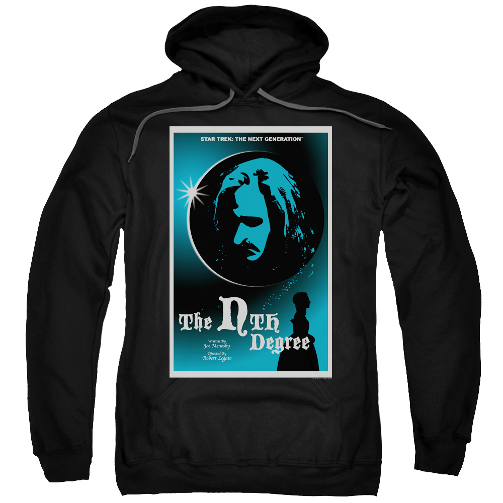 CBS2109B-AFTH-7 Star Trek & TNG Season 4 Episode 19 Adult Pull-Over Hoodie, Black - 4X -  Trevco