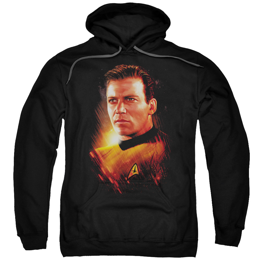 CBS1580-AFTH-7 Star Trek & Epic Kirk Adult Pull-Over Hoodie, Black - 4X -  Trevco