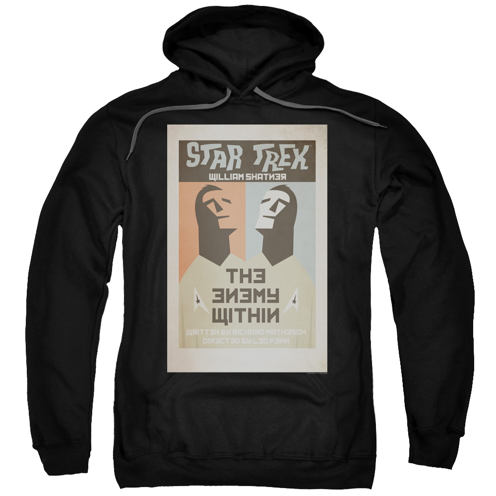 CBS1942B-AFTH-7 Star Trek & TOS Episode 5 Adult Pull-Over Hoodie, Black - 4X -  Trevco