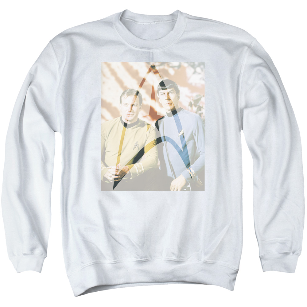 Star Trek & Classic Duo Adult Crewneck Sweatshirt, White - Medium -  NewGroove, NE1981150