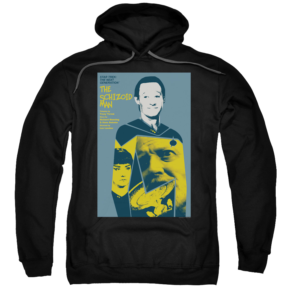 CBS2048B-AFTH-7 Star Trek & TNG Season 2 Episode 6 Adult Pull-Over Hoodie, Black - 4X -  Trevco