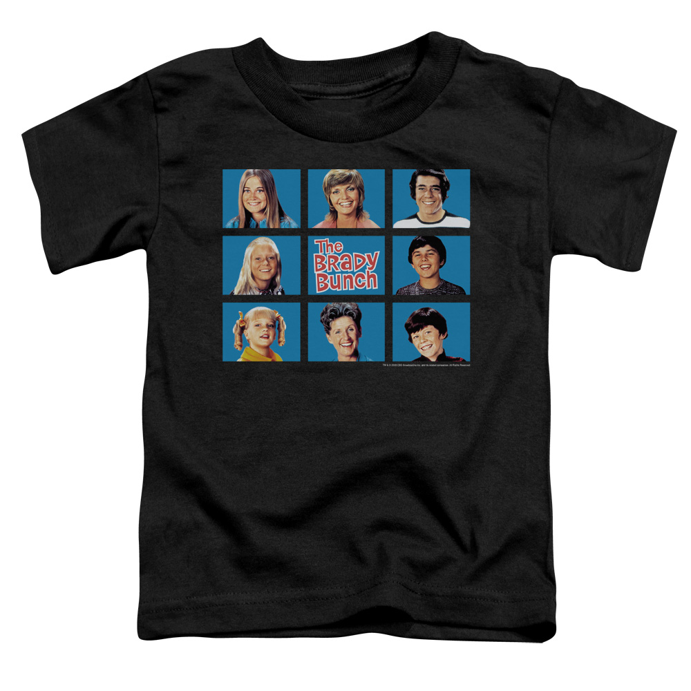 CBS113-TT-2 Brady Bunch & Framed Toddler Short Sleeve T-Shirt, Black - Medium - 3 Toddler
