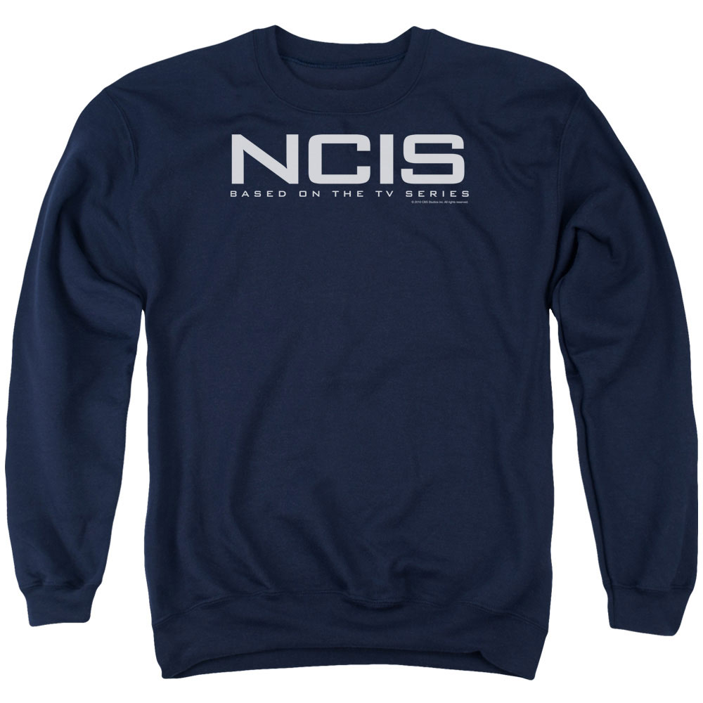 NCIS & Logo Adult Cotton & Polyster Crewneck Sweatshirt, Navy - Small