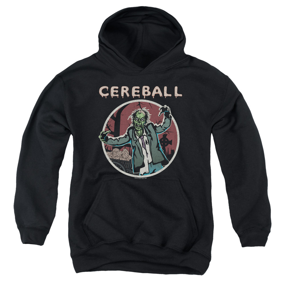 CBS2517-YFTH-2 Hell Fest & Cereball Youth Pull-Over Cotton Hoodie, Black - Medium