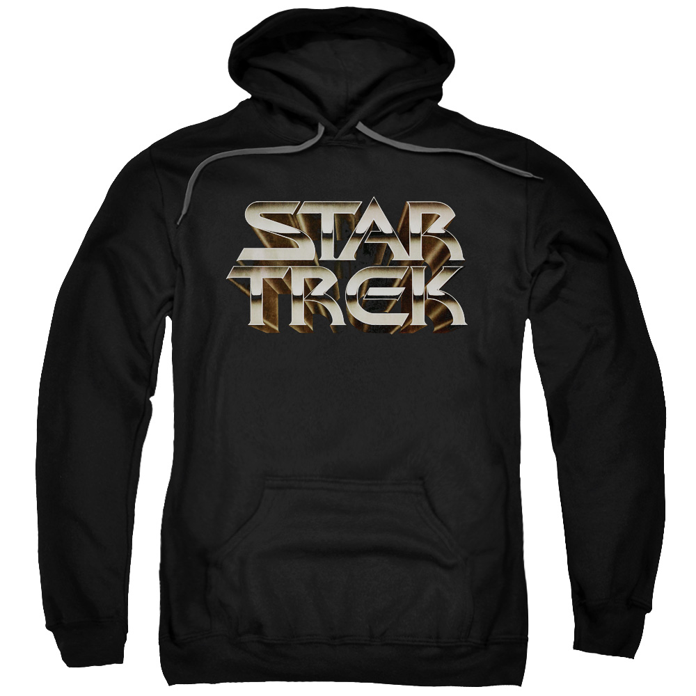 CBS1200-AFTH-7 Star Trek & Feel The Steel Adult Cotton & Polyster Pull-Over Hoodie, Black - 4X