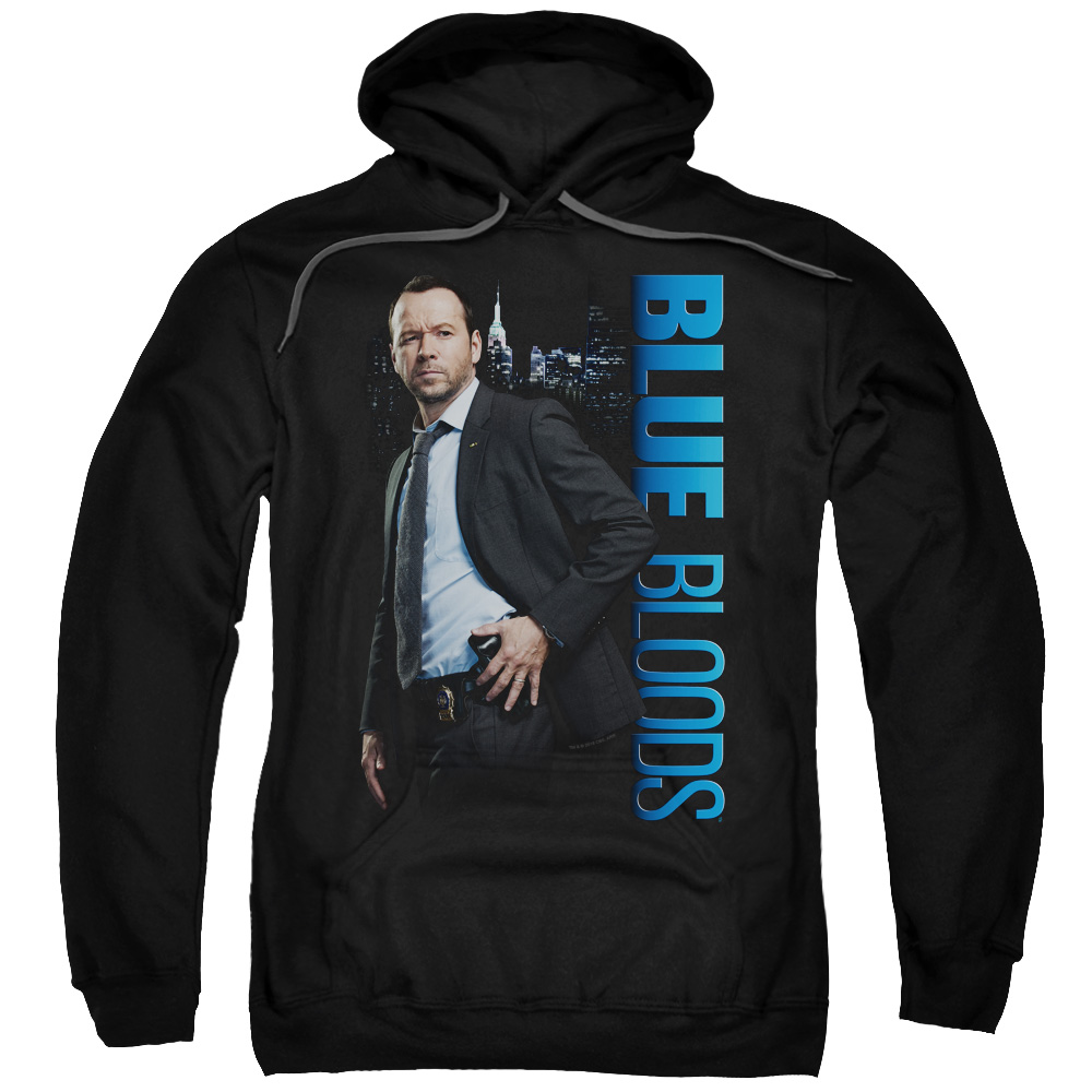 Blue Bloods & Danny Adult Cotton & Polyster Pull-Over Hoodie, Black - Medium