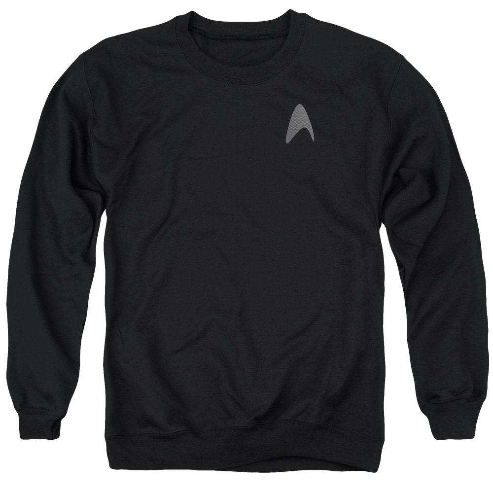 Star Trek & Darkness Command Logo Adult Cotton & Polyster Crewneck Sweatshirt, Black - Extra Large