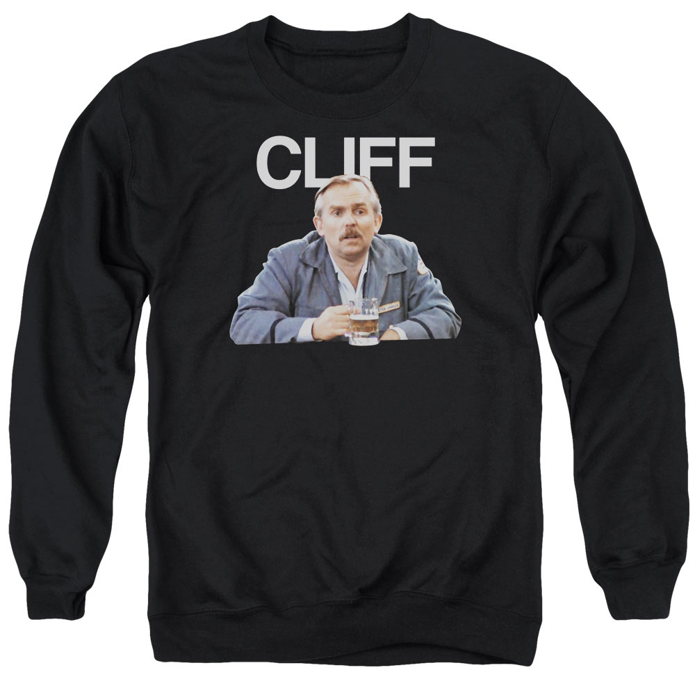 CBS927-AS-2 Cheers & Cliff Adult Cotton & Polyster Crewneck Sweatshirt, Black - Medium
