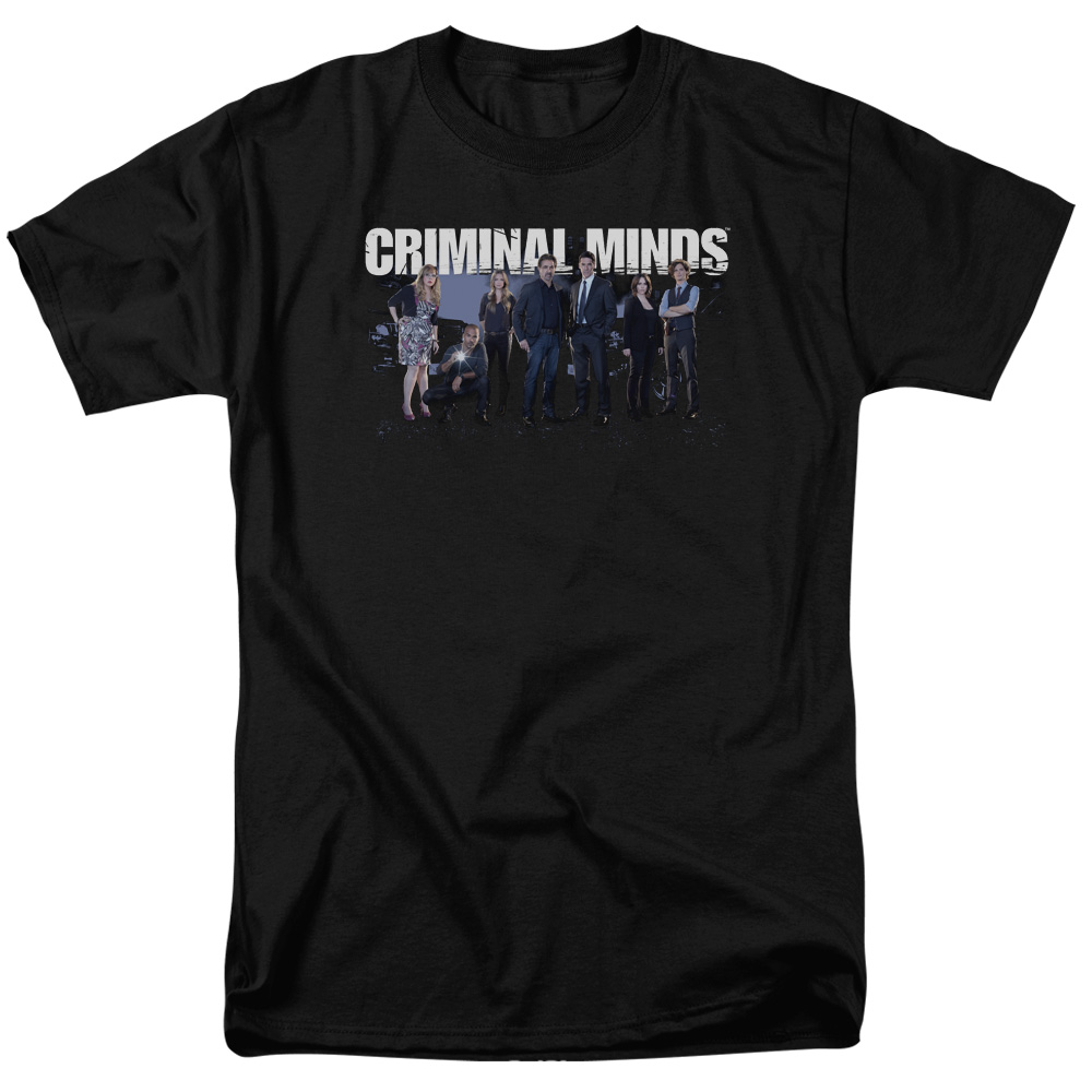 CBS1603-AT-9 Criminal Minds & Season 10 Cast Short Sleeve Adult Cotton 18-1 T-Shirt, Black - 6X -  Trevco