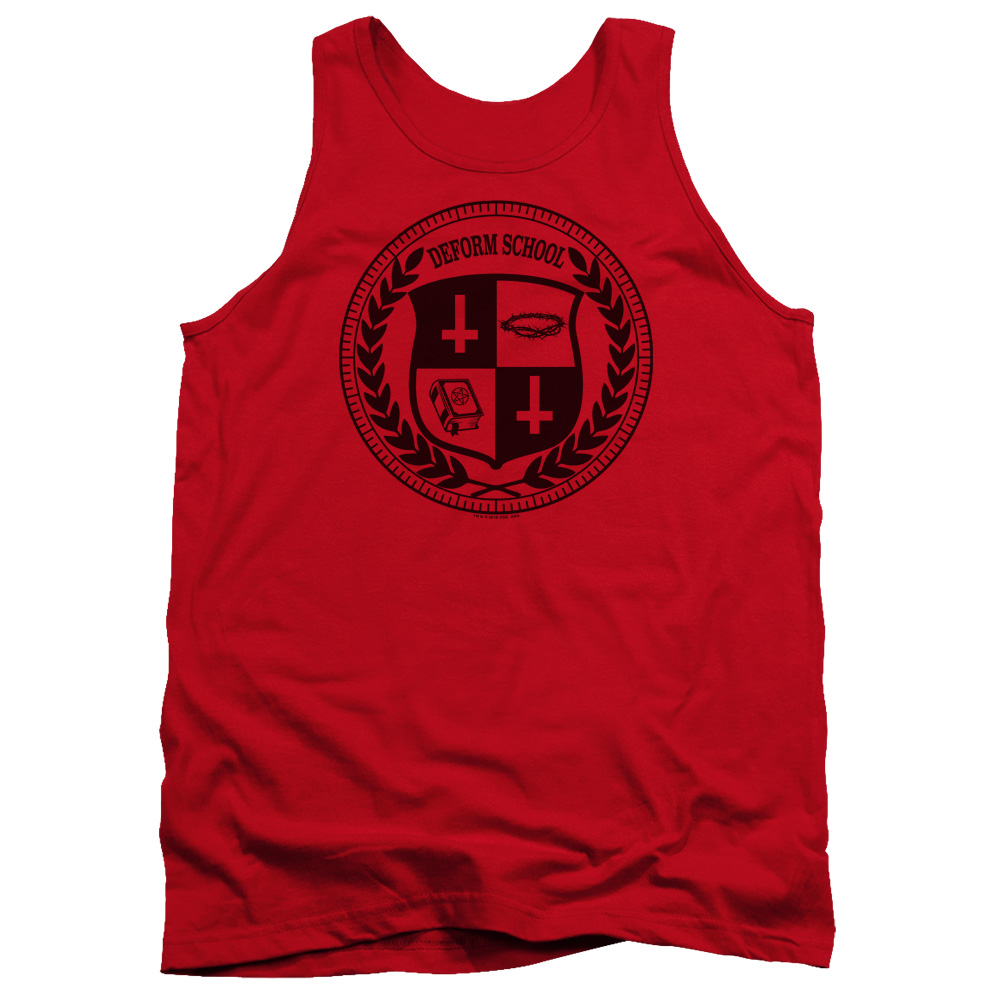 Hell Fest & Deform School Adult Cotton Tank Top, Red - Extra Large