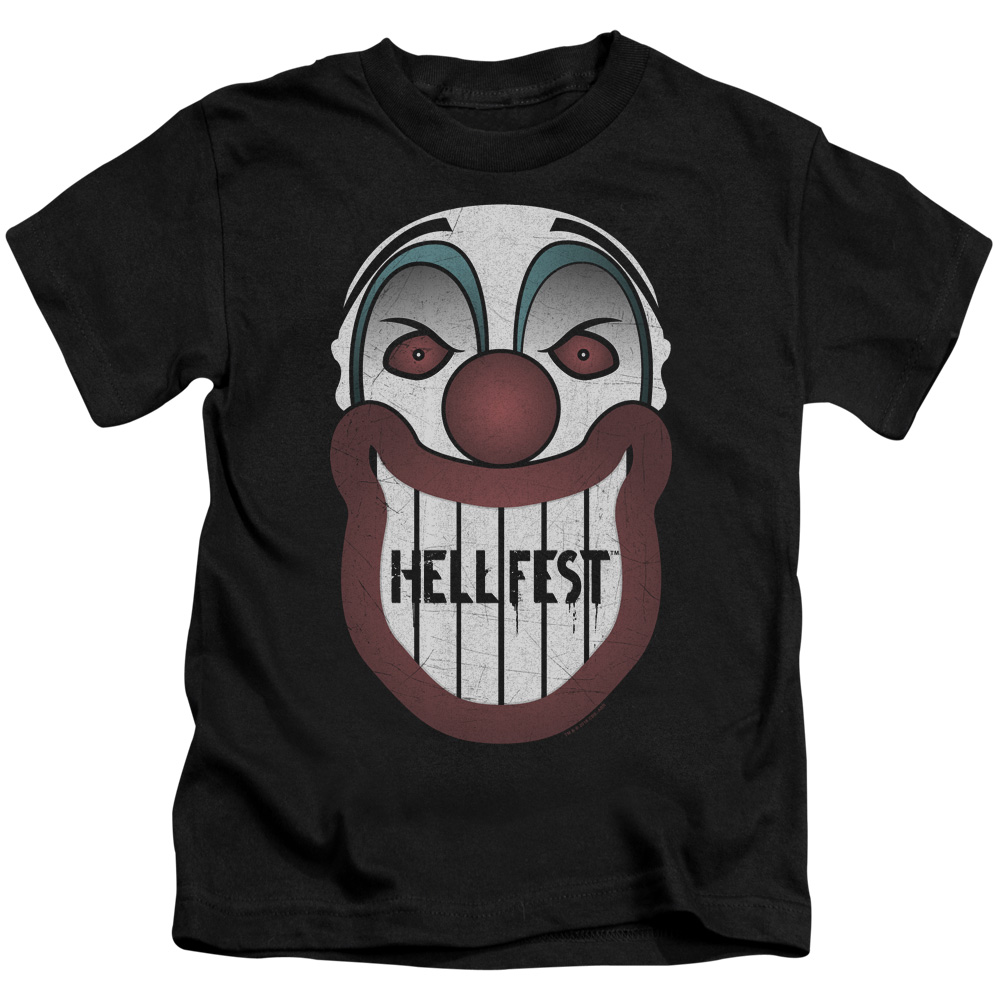 Hell Fest & Facade Short Sleeve Juvenile Cotton 18-1 T-Shirt, Black - Medium - 5-6