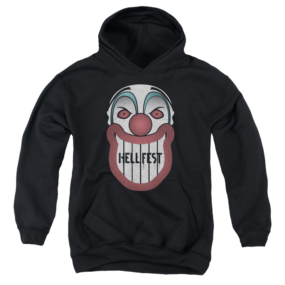 Hell Fest & Facade Youth Pull-Over Cotton Hoodie, Black - Extra Large