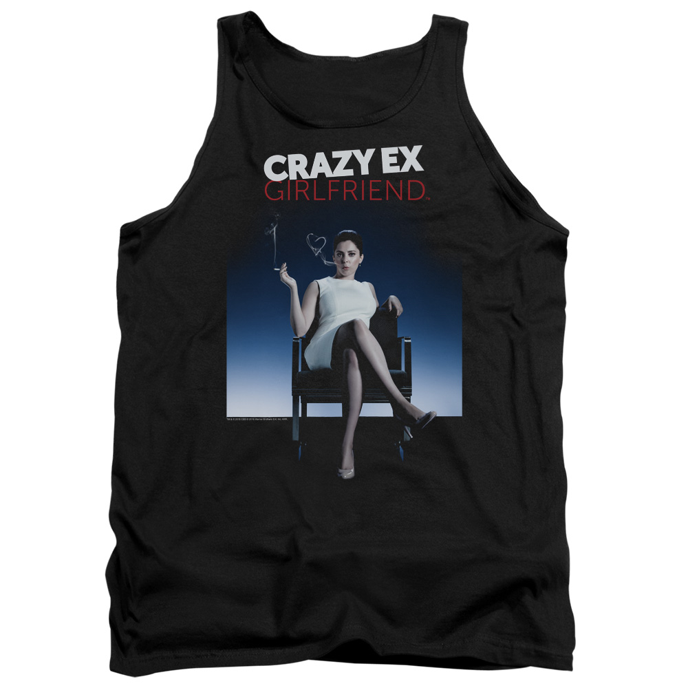 Crazy Ex Girlfriend & Crazy Instinct Adult Cotton Tank Top, Black - Large