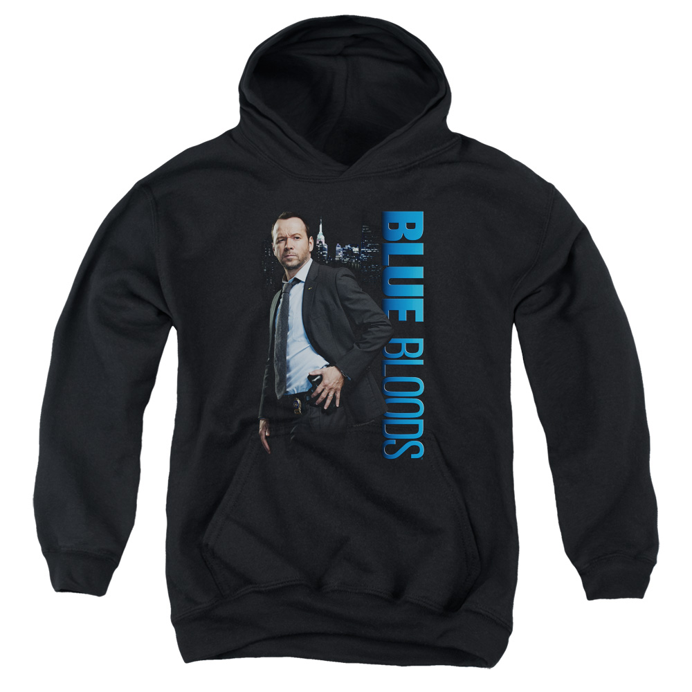 Blue Bloods & Danny Youth Pull-Over Cotton Hoodie, Black - Medium