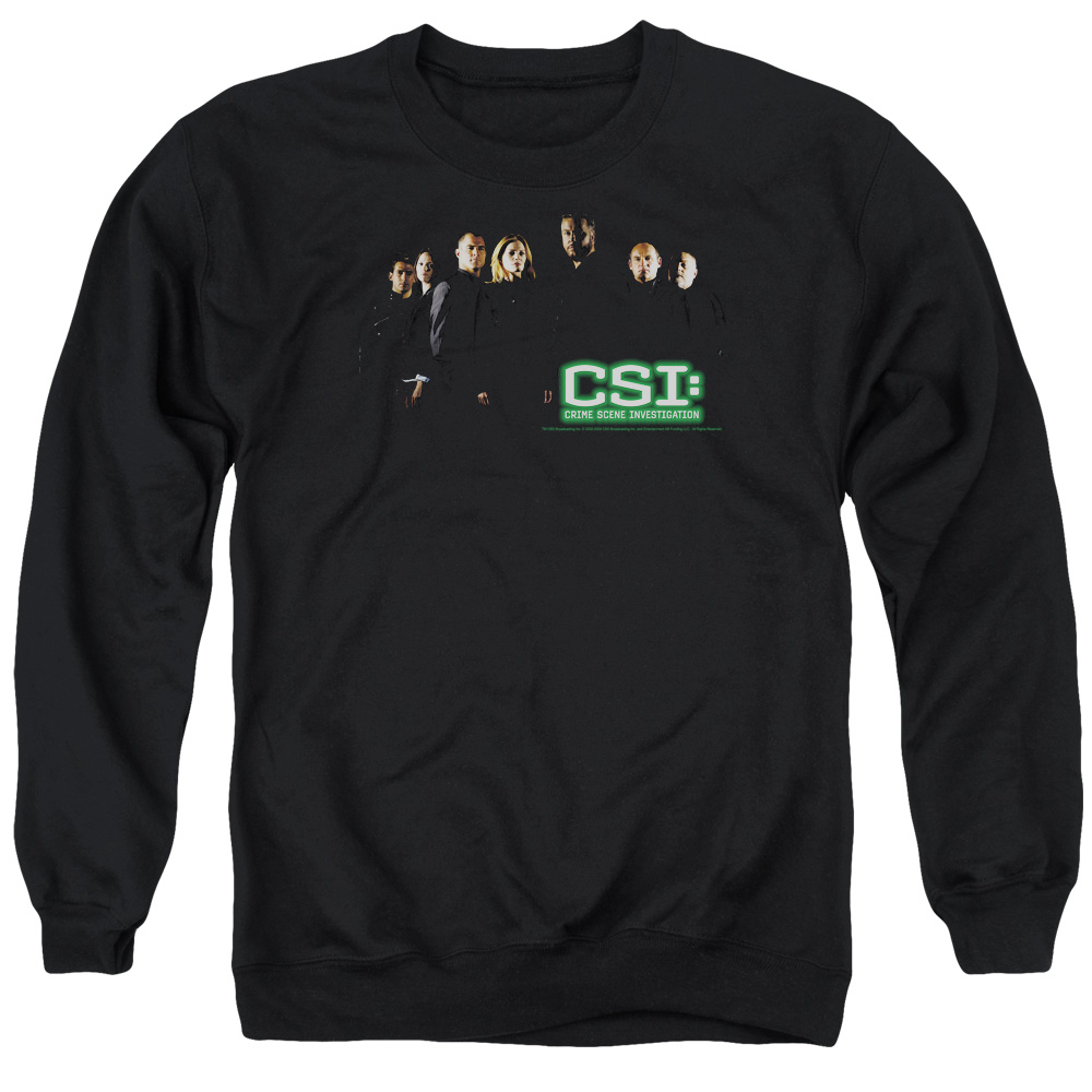 CSI & Shadow Cast Adult Cotton & Polyster Crewneck Sweatshirt, Black - Extra Large