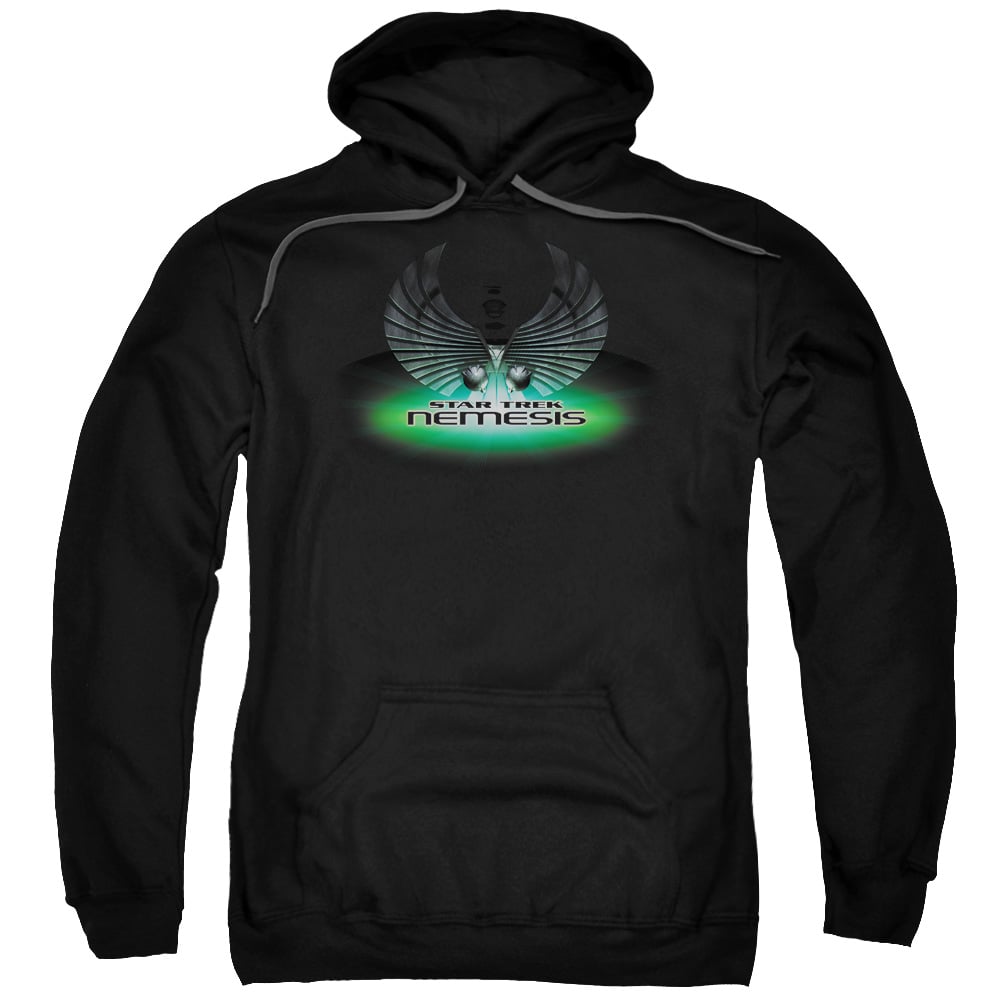 CBS528-AFTH-7 Star Trek & Nemesis Movie Adult Cotton & Polyster Pull-Over Hoodie, Black - 4X -  Trevco